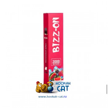 Одноразовая электронная сигарета Bizz-on Малиновый Арбуз 2000 затяжек