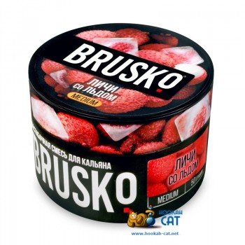 Бестабачная смесь для кальяна Brusko Medium Личи со Льдом (Бруско Медиум) 50г