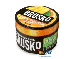 Бестабачная смесь Brusko Medium Манго с Апельсином и Мятой 50г