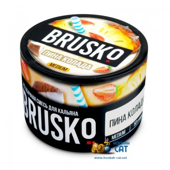 Бестабачная смесь для кальяна Brusko Medium Пина Колада (Бруско Медиум) 50г