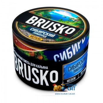 Бестабачная смесь для кальяна Brusko Medium Сибирский Лимонад (Бруско Медиум) 50г