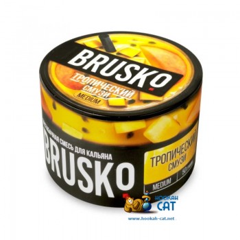 Бестабачная смесь для кальяна Brusko Medium Тропический Смузи (Бруско Медиум) 50г