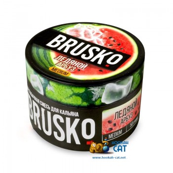 Бестабачная смесь для кальяна Brusko Medium Ледяной Арбуз (Бруско Медиум) 50г