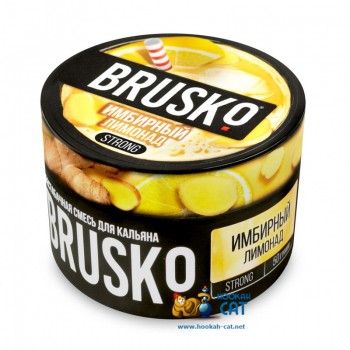 Бестабачная смесь для кальяна Brusko Strong Имбирный Лимонад (Бруско Стронг) 50г