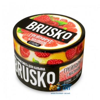 Бестабачная смесь для кальяна Brusko Strong Грейпфрут с Малиной (Бруско Стронг) 50г