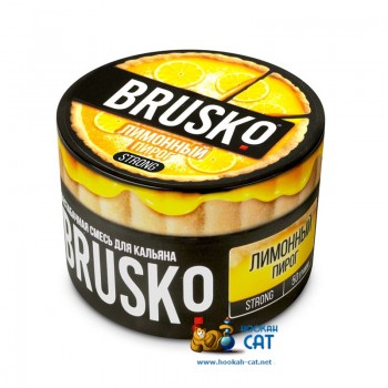 Бестабачная смесь для кальяна Brusko Strong Лимонный Пирог (Бруско Стронг) 50г