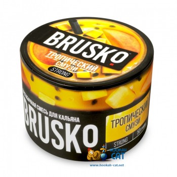 Бестабачная смесь для кальяна Brusko Strong Тропический Смузи (Бруско Стронг) 50г
