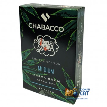 Бестабачная смесь для кальяна Chabacco Agava Boom (Чайная смесь Чабако Агава Бум) Medium 50г Limited Edition