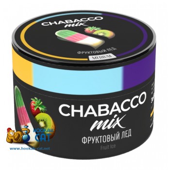 Бестабачная смесь для кальяна Chabacco Mix Fruit Ice (Чайная смесь Чабакко Микс Фруктовый Лед) 50г
