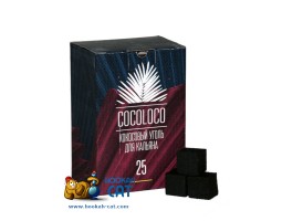 Кокосовый уголь для кальяна Cocoloco (Коколоко) 72 шт. (25мм, 1кг)