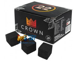 Уголь для кальяна Crown (Краун) 24 шт. (22мм, 250г)