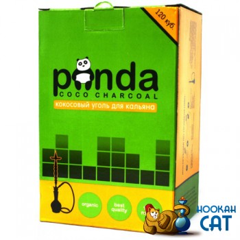 Уголь для кальяна Panda Flat (Панда Зеленый) 120 шт. (1кг)