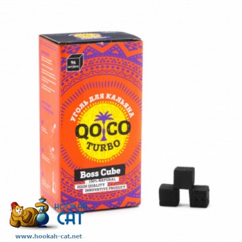 Уголь для кальяна Qoco Turbo (Коко Турбо) 96 шт. (22мм, 1кг)