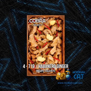 Табак для кальяна Cobra Select Habanero Ginger (Кобра Имбирь Хабанеро Селект) 40г Акцизный