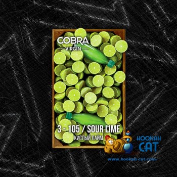 Бестабачная смесь для кальяна основе чая Cobra Virgin Sour Lime (Кобра Кислый Лайм Вирджин) 50г