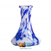 Колба для кальяна Hype Flask Mini White Blue Crumb (Хайп Мини Бело Синяя Крошка)