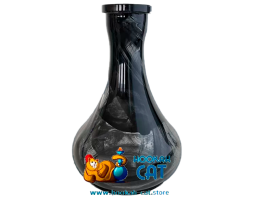 Колба для кальяна Vessel Glass Drops Black Alebastr (Капля Черный Алебастр)