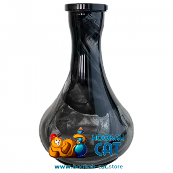 Колба для кальяна Vessel Glass Drops Black Alebastr (Капля Черный Алебастр)