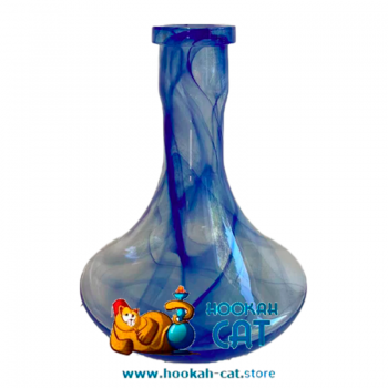 Колба для кальяна Vessel Glass Синий Алебастр купить в Москве быстро и недорого