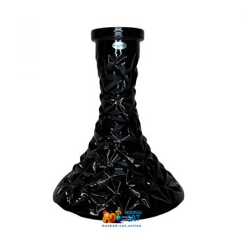 Колба для кальяна Vessel Glass Кристалл Черная купить в Москве быстро и недорого