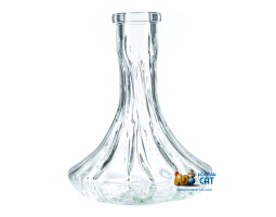 Колба для кальяна Vessel Glass Рифленая Прозрачная