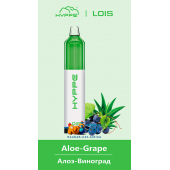 Одноразовая электронная сигарета Hyppe Lois Aloe Grape (Хиппи Лоис Алоэ Виноград) 2500 затяжек