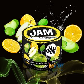 Бестабачная смесь для кальяна Jam (Джем) Яблочные Конфеты с Лимоном 50г