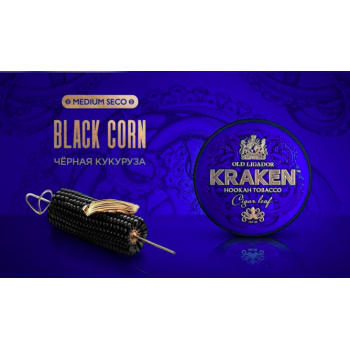 Заказать кальянный табак Kraken Black Corn S16 Medium Seco (Кракен Корн) 30г онлайн с доставкой всей России