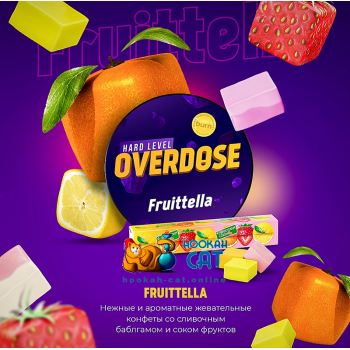 Заказать кальянный табак Overdose Fruittella (Овердос Фрутелла) 100г онлайн с доставкой всей России