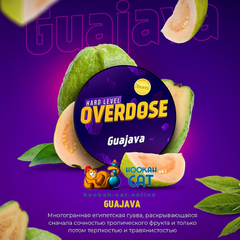 Заказать кальянный табак Overdose Guajava (Овердос Гуава) 100г онлайн с доставкой всей России