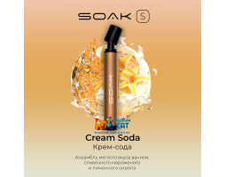 Одноразовая электронная сигарета Soak S Cream Soda (Крем Сода)