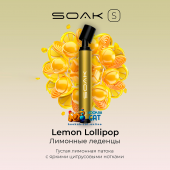 Одноразовая электронная сигарета Soak S Lemon Lollipops (Лимонные Леденцы)
