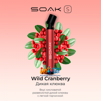 Одноразовая электронная сигарета Soak S Wild Cranberry (Дикая Клюква) 2500 затяжек