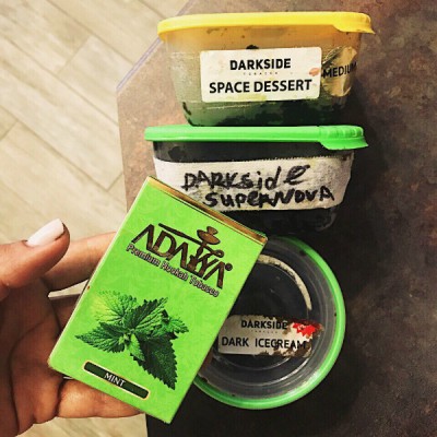 Миксы для кальяна - Освежающий Десерт (Space Dessert, Supernova, Dark Icecream Darkside и Mint Adalya)