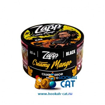 Табак для кальяна Zapp Black Creamy Mango (Запп Ваниль Манго) 30г Акцизный