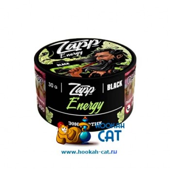 Табак для кальяна Zapp Black Energy (Запп Энергетик) 30г Акцизный